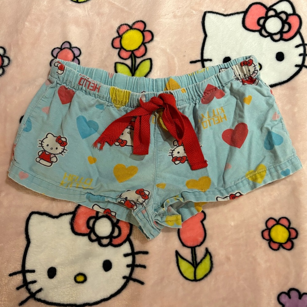 Y2K Hello Kitty Mini pyjama Shorts